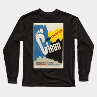 Keep your feet clean Long Sleeve T-Shirt